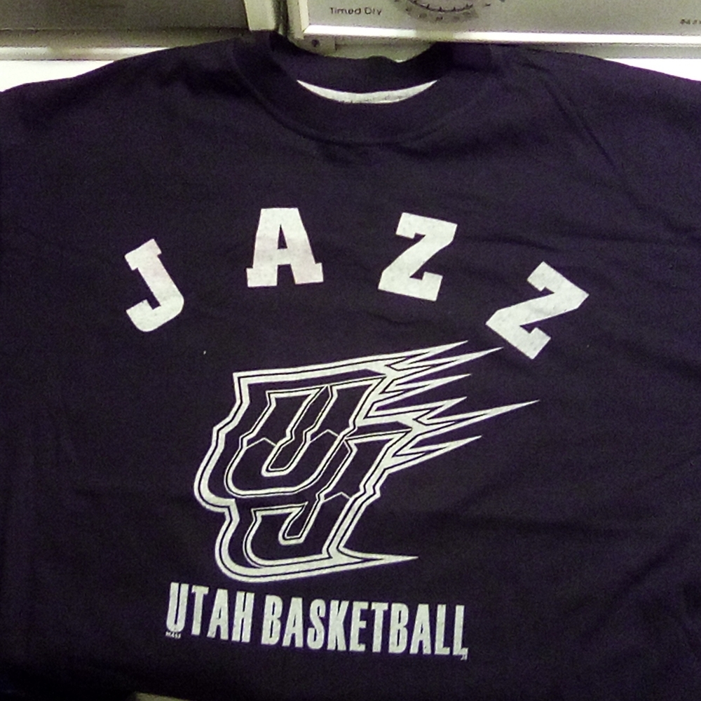 Utah jazz two sided shirt